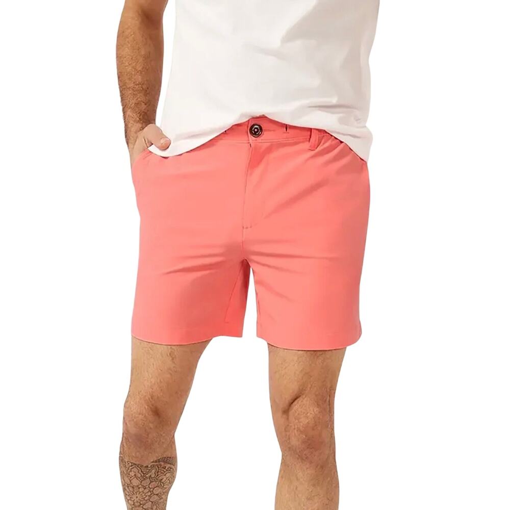 Chubbies The New Englands 6" Performance Short, Vintage Washed Coral, Small, NWT
